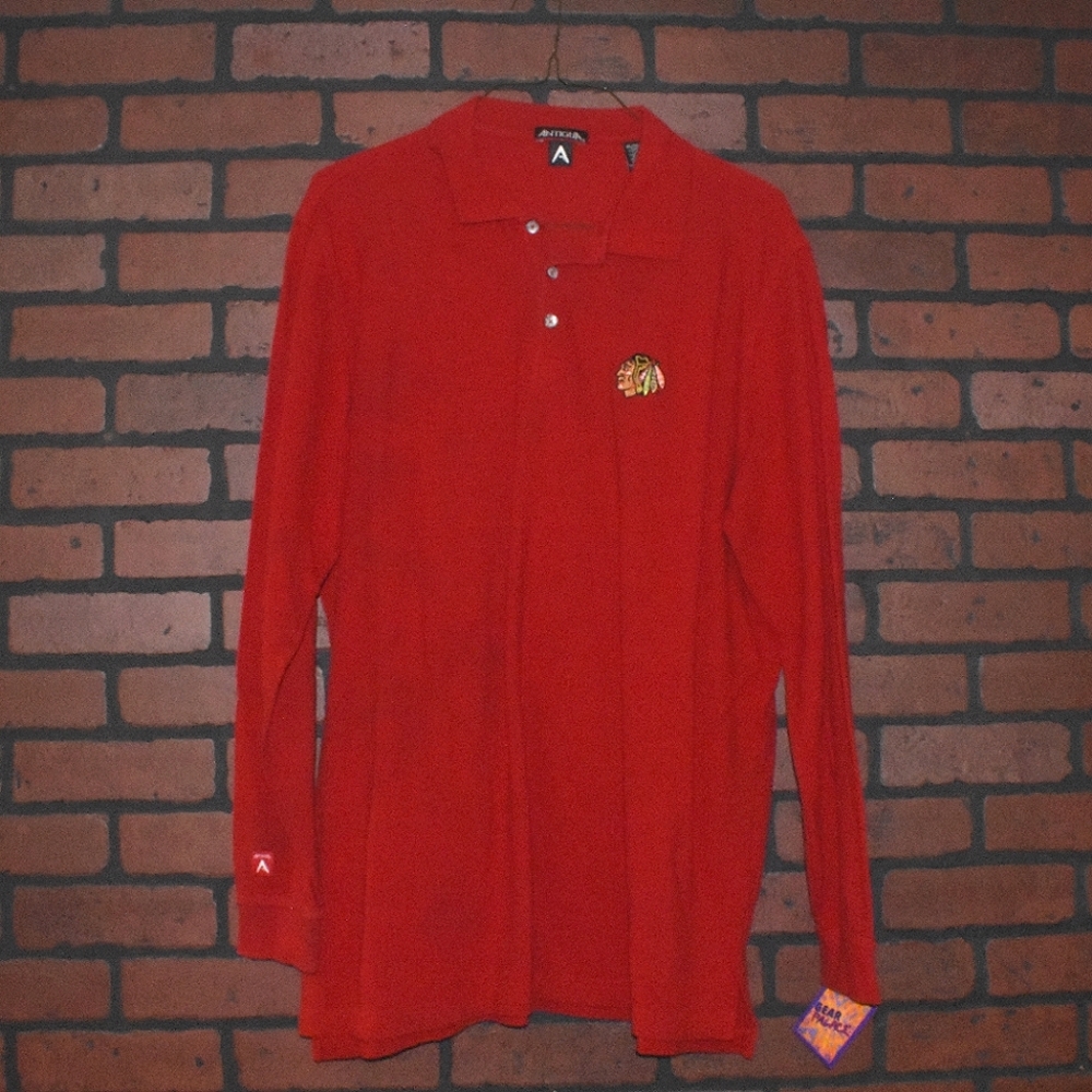 Antigua Blackhawks Longsleeve Polo